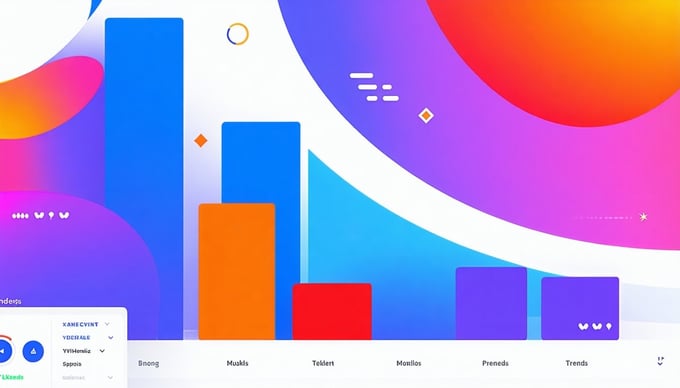 web designs trends colorful graphs